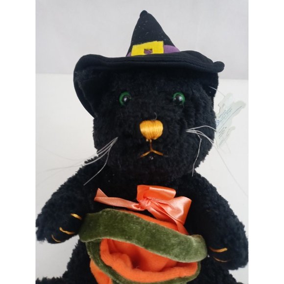 New Halloween Lucky the Bean Bag Cat for March of Dimes from Plushland - Picture 2 of 8